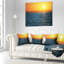 Beautiful River View At Sunset - Sea & Shore Printed Pillow-30721890-30721886