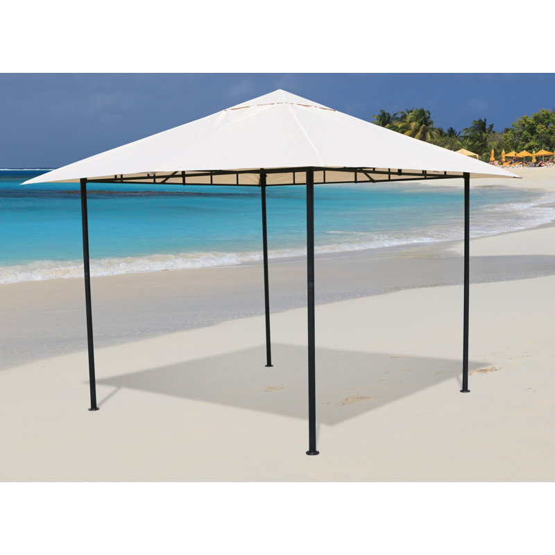 Abberton 3m x 3m Metal Pop Up Gazebo, Beige