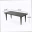 Ensemble de salle à manger 9 pièces en osier pour l'extérieur, grande table moderne en rotin de 73,50 po et chaises pour 8 pour patio, terrasse, cour arrière, porche, brun et noir