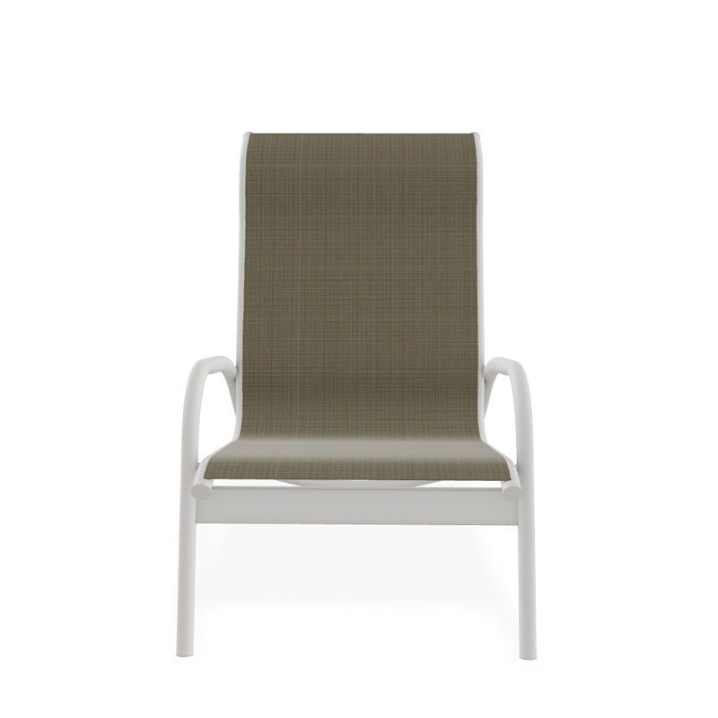 Beach Chair, Brown Sunbrella® Tweed, Textured Snow
