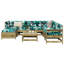 8 Piece Garden Sofa Set White Solid Wood Pine-475086824