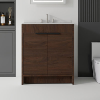 Meuble-lavabo autoportant avec lavabo