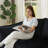 Compression Sofas, 72 Inch Corduroy 2 Seat Modern Couch for Home