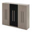 6-Doors Wooden Wardrobe Storage For Bedroom,With 2 Drawers Inside