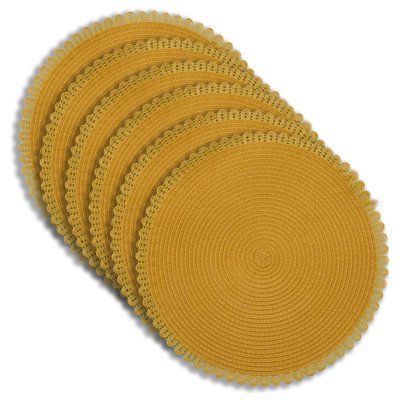 Ensemble de 6 napperons résistants à la chaleur de 15 po x 15 po de Placemats