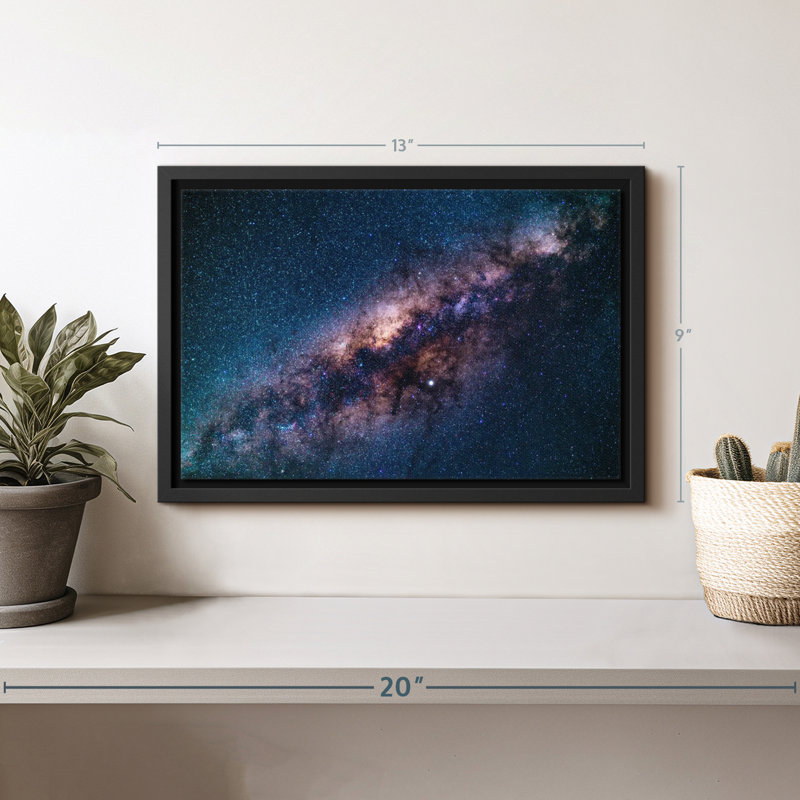 Stars In Milky Way Canvas Print, 9" H x 13" W