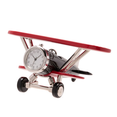 Burtundy Metal Quartz movement / Crystal Tabletop Clock