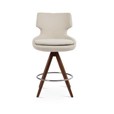 Tabouret blanc Patara Pyramid