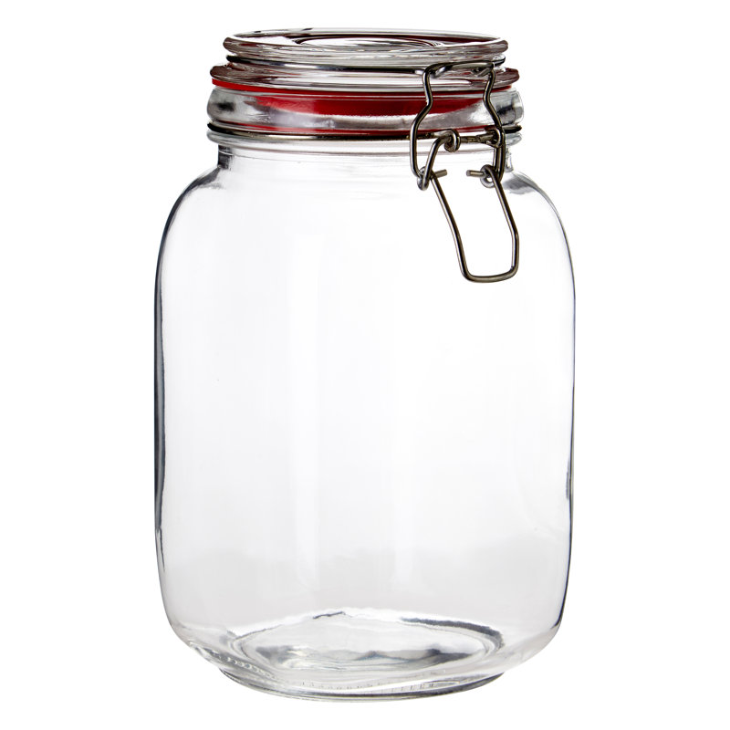 Glass Jar, 20cm H x 11cm W x 11cm D