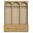 Farmhouse Wooden Style Hall Tree with Arched Design, Elegant Entryway Bench with Retro Hooks, Rustic Coat Rack & Shoe Organizer with Drawers for Mudroom, Living Room, Oak, Natural-638642459