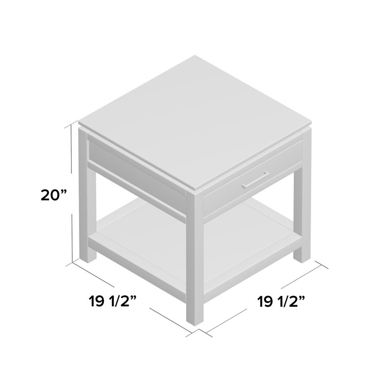 Mayhew End Table with Storage