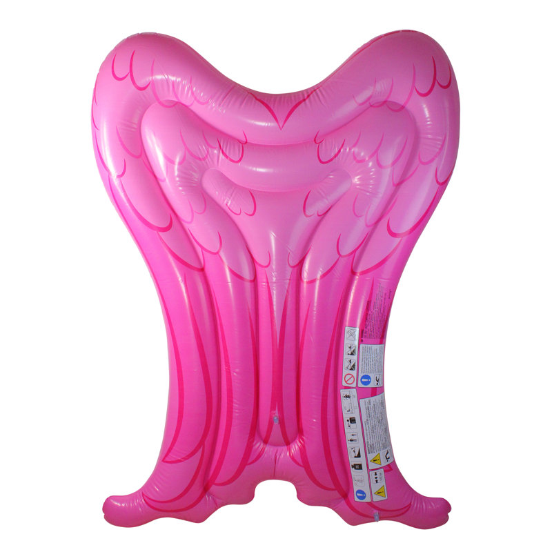 Matelas gonflable pour piscine gonflable Angel Wings, 5 pi, rose
