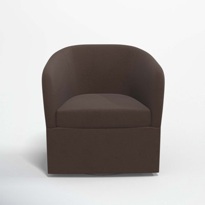 Lesia Upholstered Swivel Barrel Chair