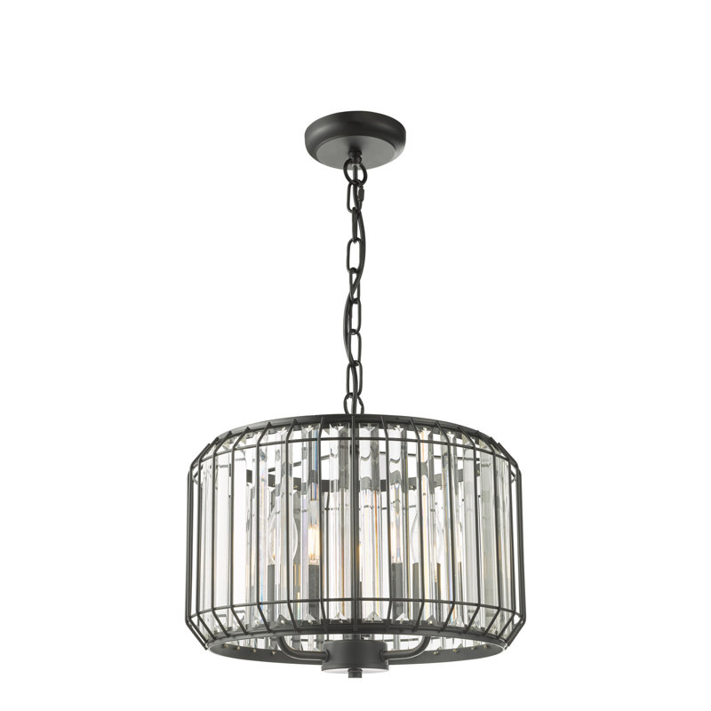 Avryl - Light Matt Black Pendant, 3