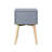 Side Table, Bedside Table With 2 Drawers, Mid-Century Modern Storage Nightstand, Small Bedside Table-2064229018