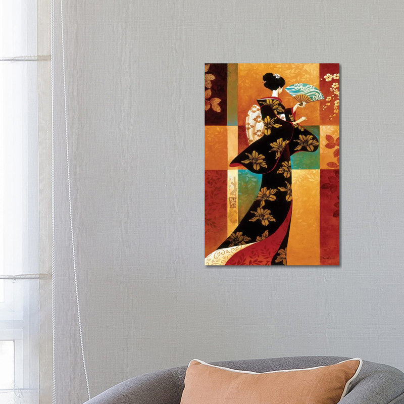 Sakura by Keith Mallett - Wrapped Canvas Print, 66.04 cm H x 45.72 cm W x 3.175 cm D