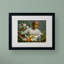 «Woman with Peony», reproduction sur toile encadrée-12228219-12228220