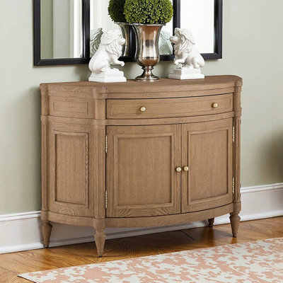 American-style curved dining cabinet