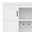 Arbre d'entrée 85,5 po avec banc, armoire de rangement pour hall d'entrée avec 3 crochets, portemanteau avec 4 portes, 1 tiroir et tablettes réglables-835109150