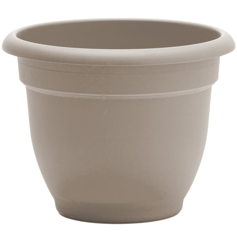 Pot à fleurs intérieur / extérieur Traditional, H 10,25 po x l 13 po x P 13 po, Galet, beige