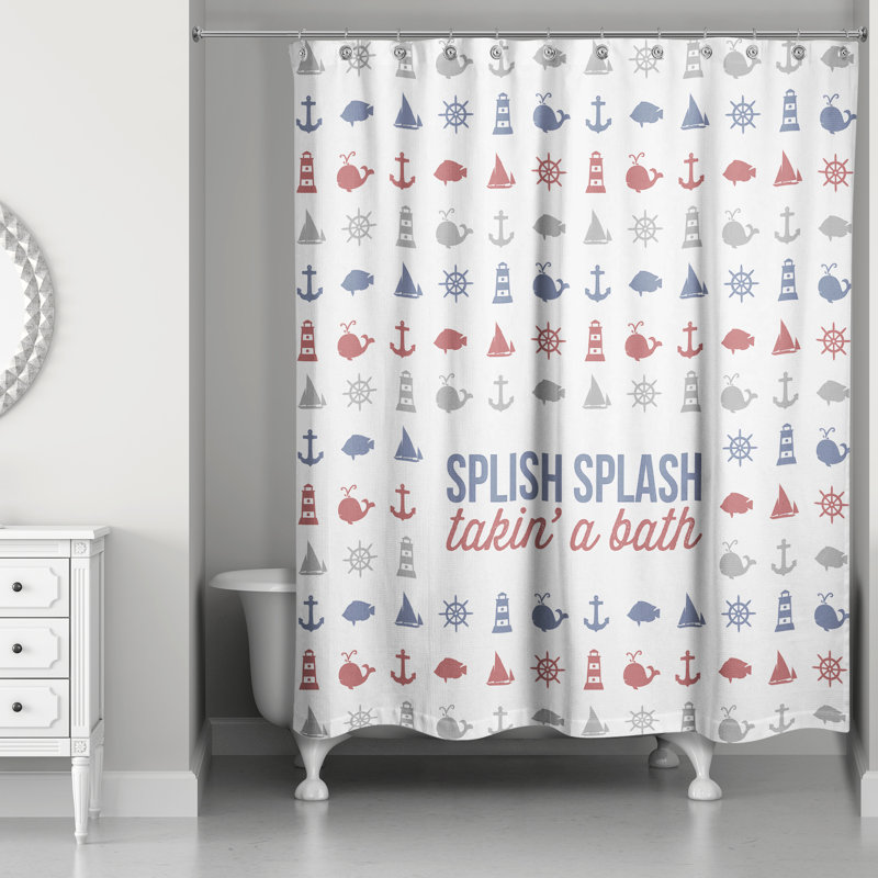 Rideau de douche simple