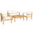 Antonion Acacia 4 - Person Patio Conversation Set with Cushions-47594227