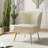 Euclid Velvet Accent Chair with Metal Legs-366564311