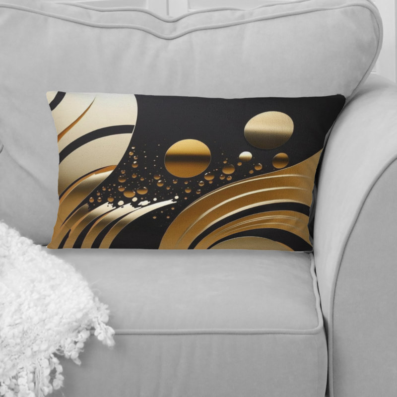 Coussin Golden Circular Universe IV - Abstract