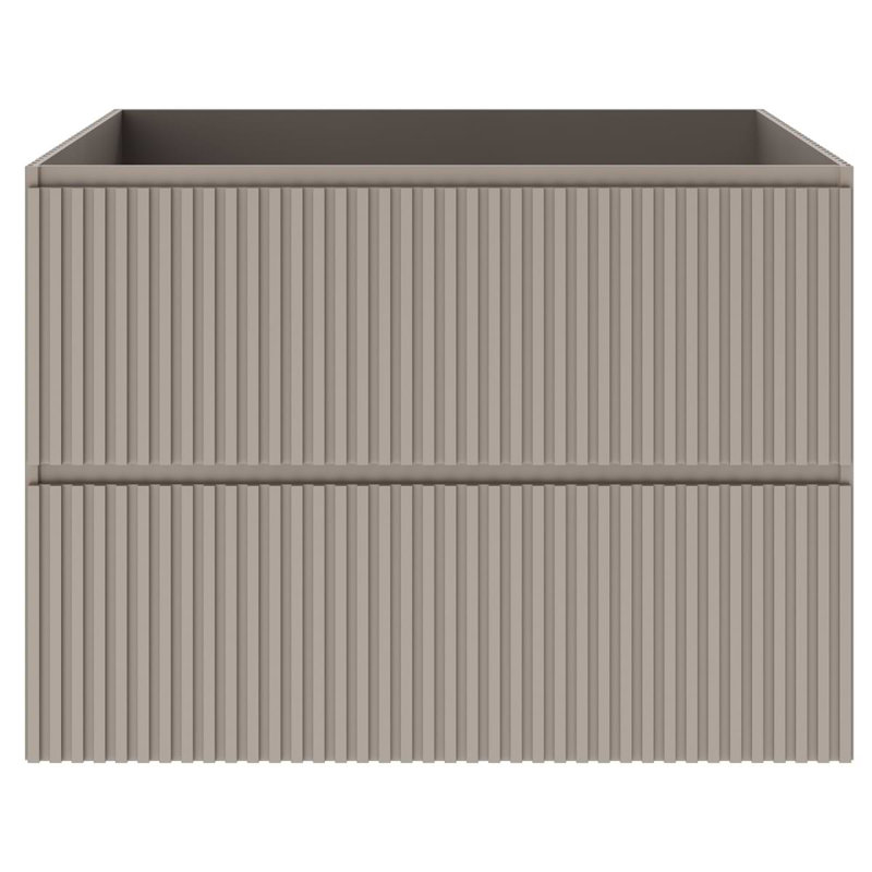 Linear 30" Wall Mounted Single Bathroom Vanity with Top, Taupe, 30"