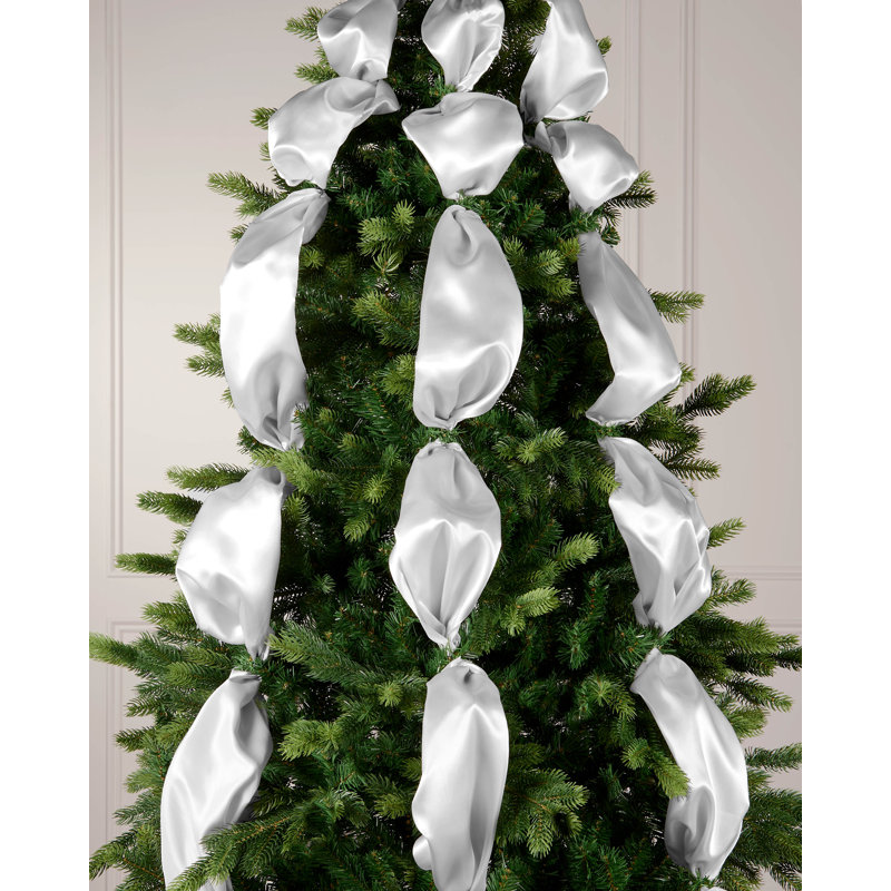 2000cm Satin Ribbon, Silver