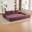 Canapé-lit convertible compact à trois sièges au design minimaliste, futon avec siège-lit désossé, canapé de plancher en velours côtelé doux, appuis-tête réglables et mobiles, soutien dorsal épais-1777749010