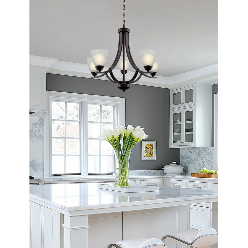Dunfermline 5 - Light Dimmable Empire Chandelier