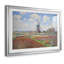 Tulip Fields with the Rijnsburg Windmill-Claude Monet - reproduction d'art encadrée avec passe-partout et verre - 1886-534353908-534353911-534353912