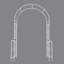 Arche de jardin en métal l 55 po x H 94,5 po Arbora-890635271