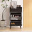 Armoire de rangement en rotin pour chaussures avec double couche-858555692