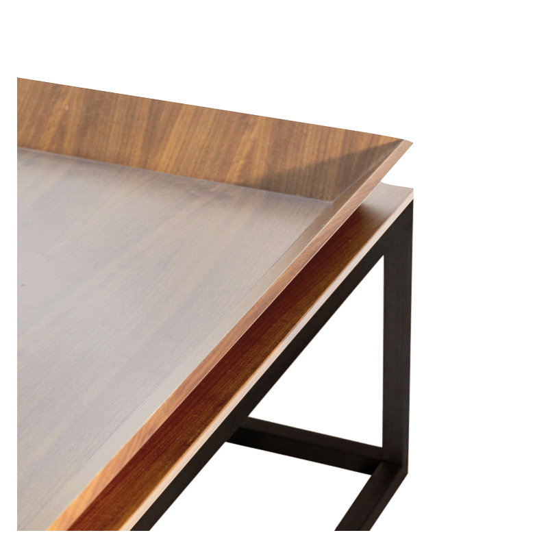 Le Solid Wood Coffee Table, Oak, Oiled Bronze