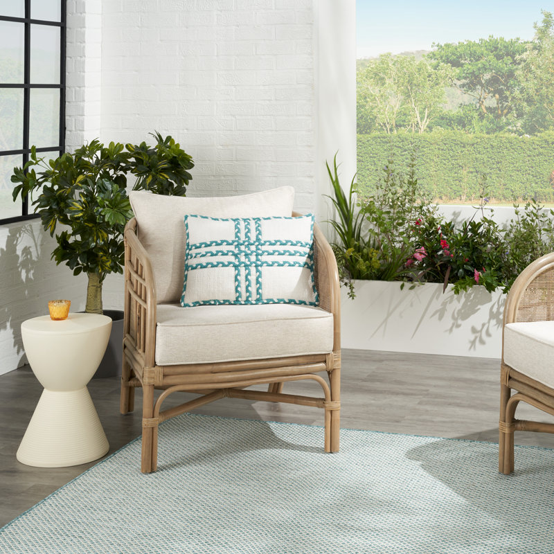  Coussins décoratifs d'extérieur, Bleu turquoise