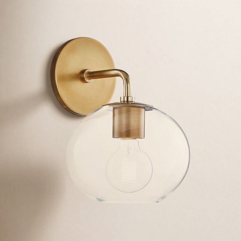 Éclairage de salle de bain à intensité variable à 1 lumière Margot, Laiton vieilli
