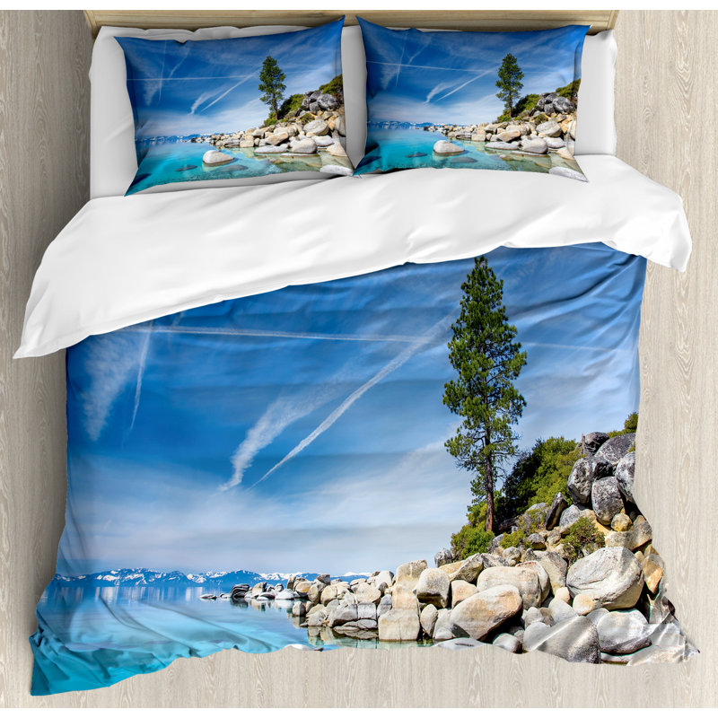 Rustic Polyester Duvet Cover, Queen Duvet cover + 2 shams