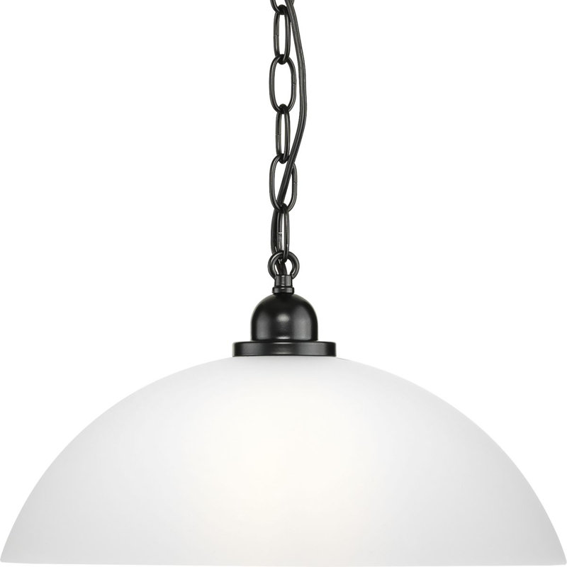 Luminaire suspendu en forme de dôme à 1 lumière Walberg
