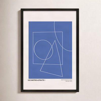 Caila "Geometric Abstraction in Blue" Print