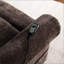 Fauteuils inclinables par Irwin avec aide au levage électrique, 36 po | Brun foncé | Chenille
