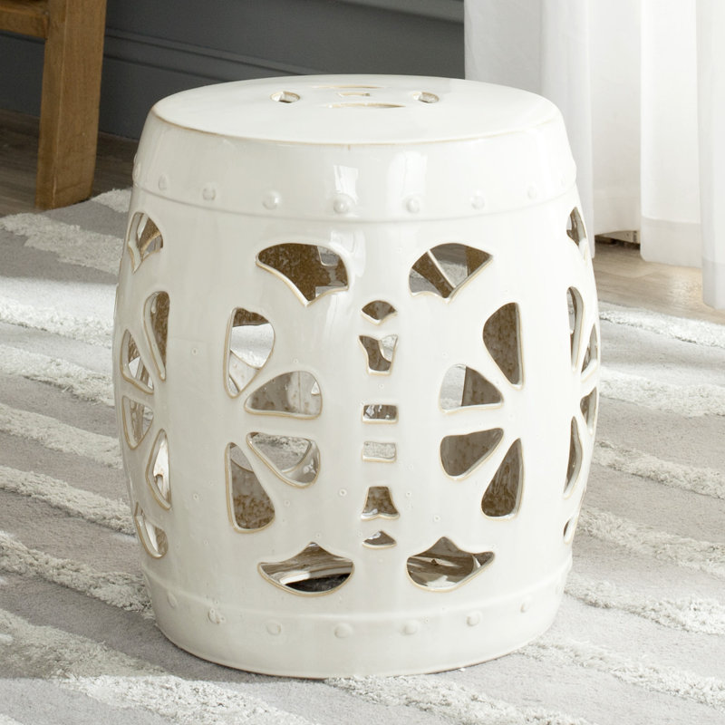 Tabouret de jardin Ceramic, Crème