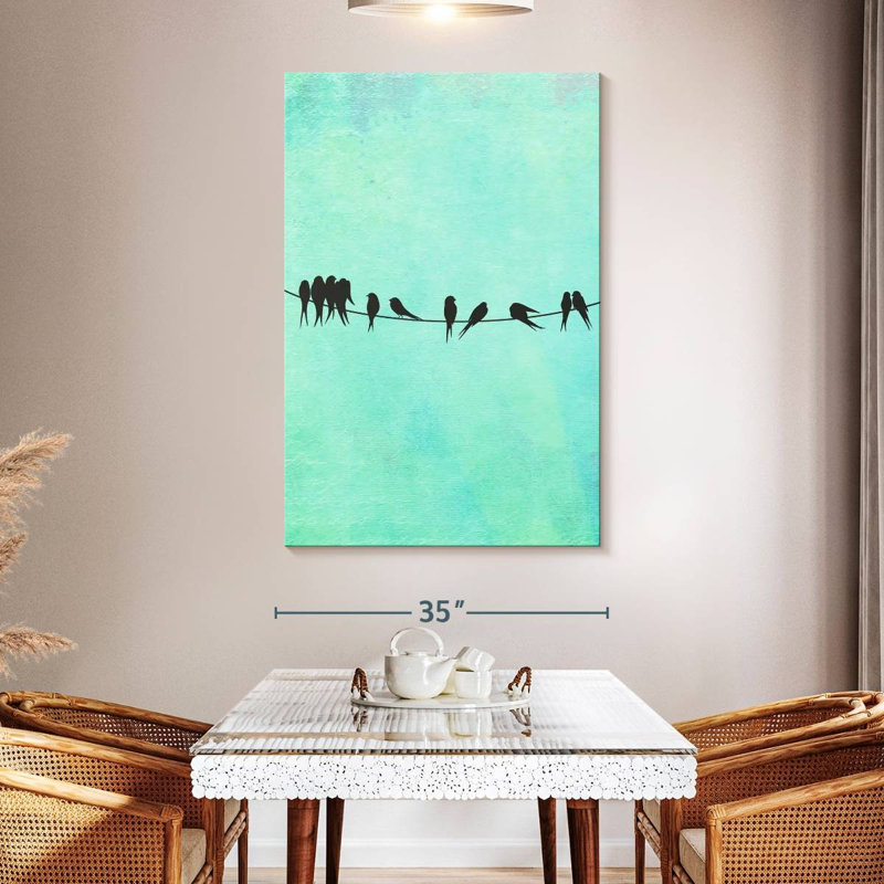 Brampt Birds On A Wire, 51" H x 34" W