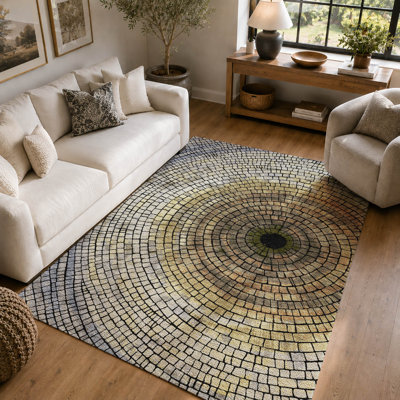 Tapis géométrique Premium lavable à la machine Villers