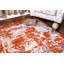 Tapis abstrait rouge / orange / gris-2023293642
