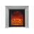 Cream white Solid Wood Freestanding Fireplace