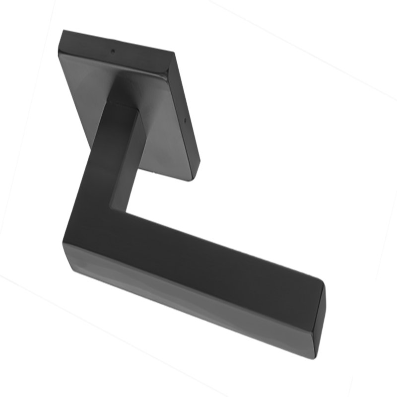 Leaf Collection Lever 01 by Linnea, Satin Stainless Steel, Double Dummy