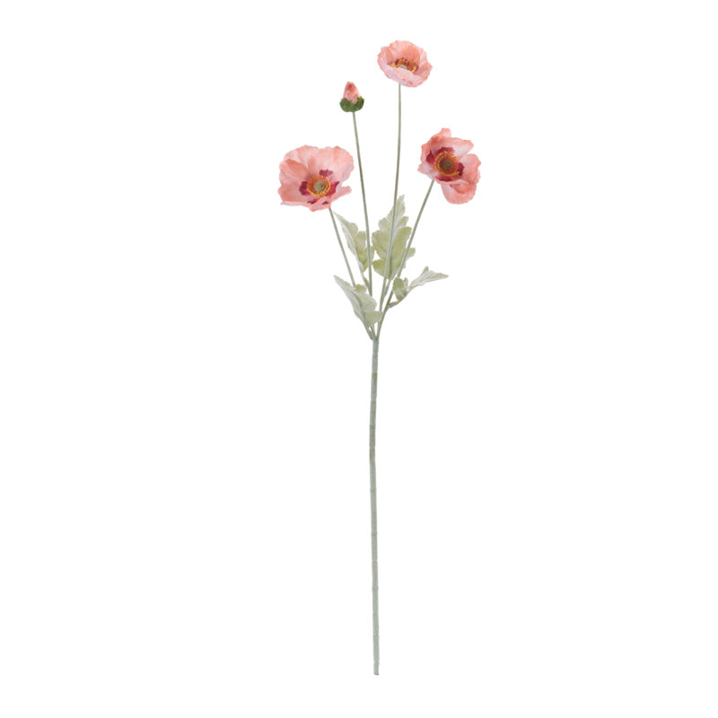 Poppy Floral Spray, Pink