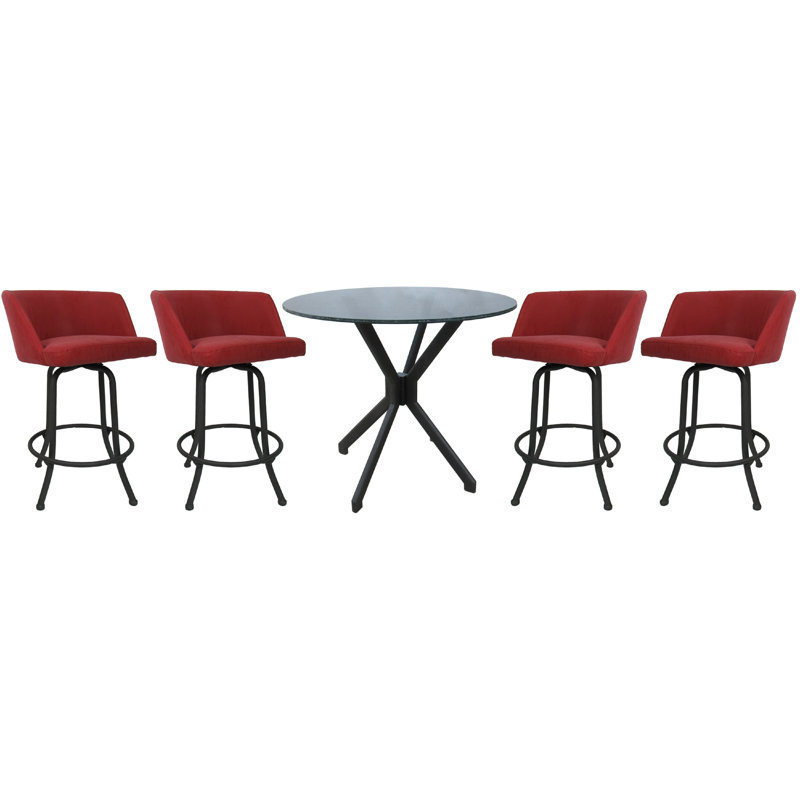 Ensemble repas pour 4 personnes Luther, Gris